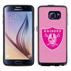 Las Vegas Raiders Phone Case Pink Football Pebble Grain Feel Samsung Galaxy S6 CO