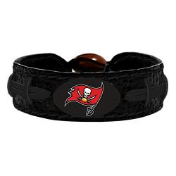 Tampa Bay Buccaneers Bracelet Team Color Tonal Black Football CO