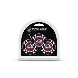 Colorado Avalanche Golf Chip with Marker 3 Pack