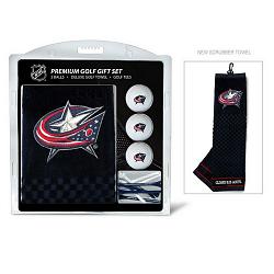 Columbus Blue Jackets Golf Gift Set with Embroidered Towel