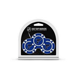 St. Louis Blues Golf Chip with Marker 3 Pack