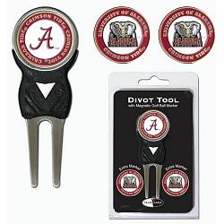Alabama Crimson Tide Golf Divot Tool with 3 Markers by Team Golf