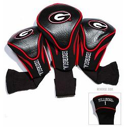 Georgia Bulldogs Golf Club 3 Piece Contour Headcover Set