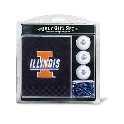 Illinois Fighting Illini Golf Gift Set with Embroidered Towel