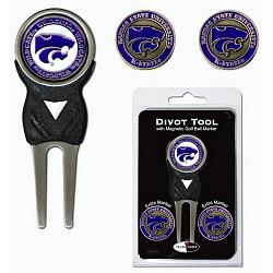 Kansas State Wildcats Golf Divot Tool with 3 Markers