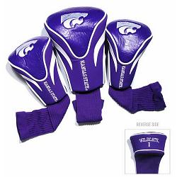 Kansas State Wildcats Golf Club 3 Piece Contour Headcover Set