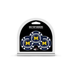 Michigan Wolverines Golf Chip with Marker 3 Pack