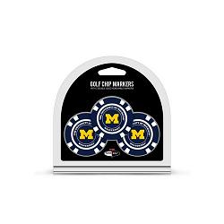 Michigan Wolverines Golf Chip with Marker 3 Pack