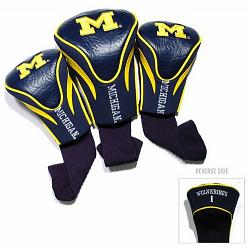 Michigan Wolverines Golf Club 3 Piece Contour Headcover Set