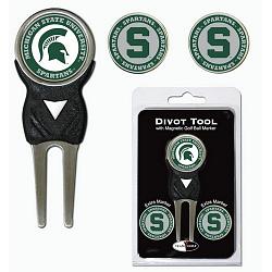 Michigan State Spartans Golf Divot Tool with 3 Markers