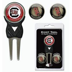 South Carolina Gamecocks Golf Divot Tool with 3 Markers