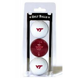 Virginia Tech Hokies 3 Pack of Golf Balls