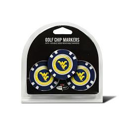 West Virginia Mountaineers Golf Chip with Marker 3 Pack
