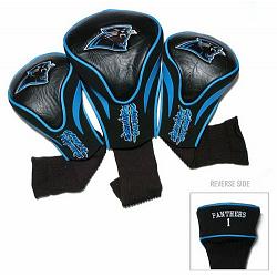 Carolina Panthers Golf Club 3 Piece Contour Headcover Set