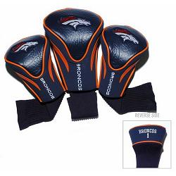 Denver Broncos Golf Club 3 Piece Contour Headcover Set