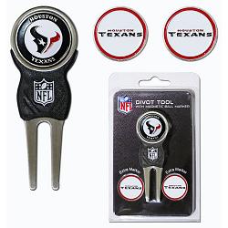 Houston Texans Golf Divot Tool with 3 Markers
