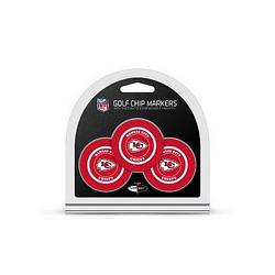 Kansas City Chiefs Golf Chip with Marker 3 Pack