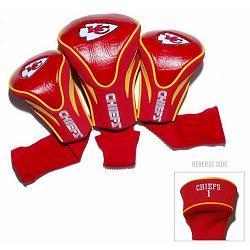 Kansas City Chiefs Golf Club 3 Piece Contour Headcover Set