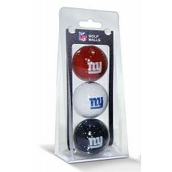 New York Giants 3 Pack of Golf Balls