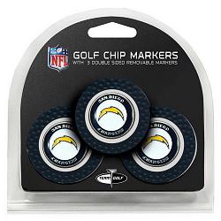 Los Angeles Chargers Golf Chip with Marker 3 Pack