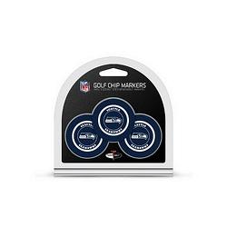 Seattle Seahawks Golf Chip with Marker 3 Pack