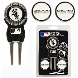 Chicago White Sox Golf Divot Tool with 3 Markers