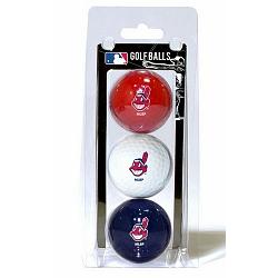 Cleveland Indians 3 Pack of Golf Balls by Team Golf