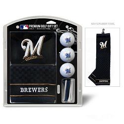 Milwaukee Brewers Golf Gift Set with Embroidered Towel