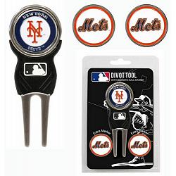 New York Mets Golf Divot Tool with 3 Markers