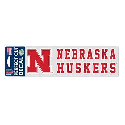 Nebraska Cornhuskers Decal 3x10 Perfect Cut Color