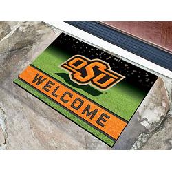 Oklahoma State Cowboys Door Mat 18x30 Welcome Crumb Rubber