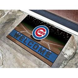 Fanmats Chicago Cubs Door Mat 18x30 Welcome Crumb Rubber -
