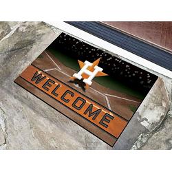 Houston Astros Door Mat 18x30 Welcome Crumb Rubber