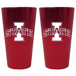 Iowa State Cyclones Lusterware Pint Glass - Set of 2