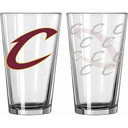 Cleveland Cavaliers Glass Pint Satin Etch 2 Piece Set -