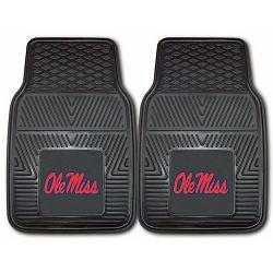 Mississippi Rebels Heavy Duty 2-Piece Vinyl Car Mats