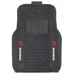 Wisconsin Badgers Car Mats - Deluxe Set