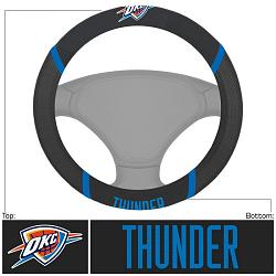 Oklahoma City Thunder Steering Wheel Cover Mesh/Stitched