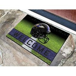 Baltimore Ravens Door Mat 18x30 Welcome Crumb Rubber