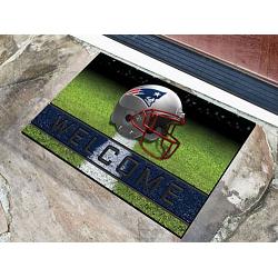 New England Patriots Door Mat 18x30 Welcome Crumb Rubber