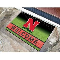 Nebraska Cornhuskers Door Mat 18x30 Welcome Crumb Rubber