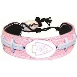 Kansas City Chiefs Bracelet Pink Football CO