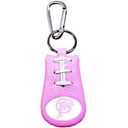 Miami Dolphins Keychain Pink Football CO