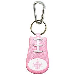 New Orleans Saints Keychain Pink Football CO