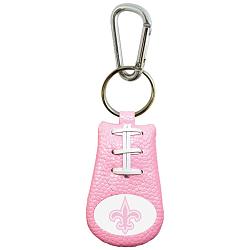 New Orleans Saints Keychain Pink Football CO