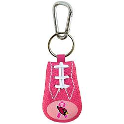 Arizona Cardinals Keychain Pink Football Breast Cancer Awareness Ribbon