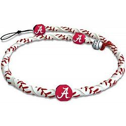 Alabama Crimson Tide A Logo Classic Frozen Rope Baseball Necklace by Gamewear