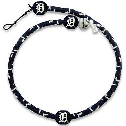Detroit Tigers Necklace Frozen Rope Team Color Baseball CO