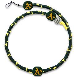 Oakland Athletics Necklace Frozen Rope Team Color Baseball CO