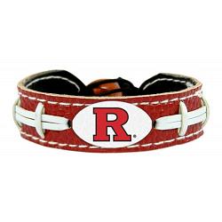 Rutgers Scarlet Knights Team Color Football Bracelet
